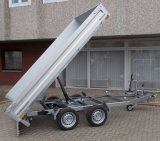 Humbaur Heckkipper HUK 273117 mit Alubordwnden, Handpumpe, 2700kg zGG, 314x175cm,  Einmaliger Abverkaufspreis