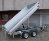 Humbaur HTK 2700.31 Dreiseitenkipper mit Alubordwnden und Handpumpe