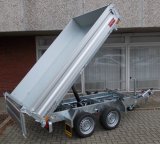 Humbaur HTK 2700.27 Dreiseitenkipper mit E- und Nothandpumpe, Alubordwnde