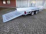 (Bild von Henra MT303015 Sehr stabiler Baumaschinentransporter mit Aluboden, 3000KG zGG, 300x150x27cm, durchgehende Gitterrampe 115cm hoch)