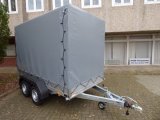 Saris McAlu PRO FW2000 gebremst, Tandem, KRGER ProfiLine Hochplane in dunkelgrau, 2000kg, 305x153x190cm