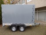 Saris McAlu PRO FW2000 gebremst, Tandem, KRGER ProfiLine Hochplane in dunkelgrau, 2000kg, 305x153x180cm SONDERPREIS