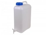 Weithals Trinkwasserkanister 19Ltr., hohe Form mit Ablaufhahn