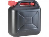 Kraftstoffkanister Kunstsstoff schwarz 10 L, niedrige Form, mit Tlle