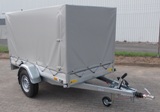 SarisMP305 153 1500 McAlu, mit Hochplane Farbe dunkelgrn , Innenhhe120 cm, Plane mit kleinen Fehlern